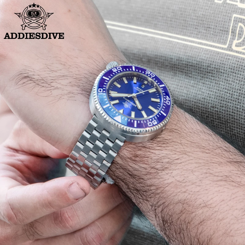 

ADDIESDIVE Man Watch 1000M Waterproof Luxury Watches Sapphire Glass Stainless Steel BGW9 Super Luminous Man Mechanical Watch
