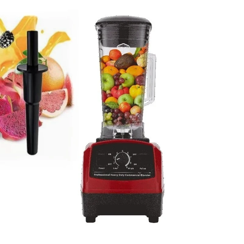 

1200W Commercial Smoothie Maker Blender Electric Push-Button Ice Crusher with Variable-Speed Solid Copper Motor Multifunctional