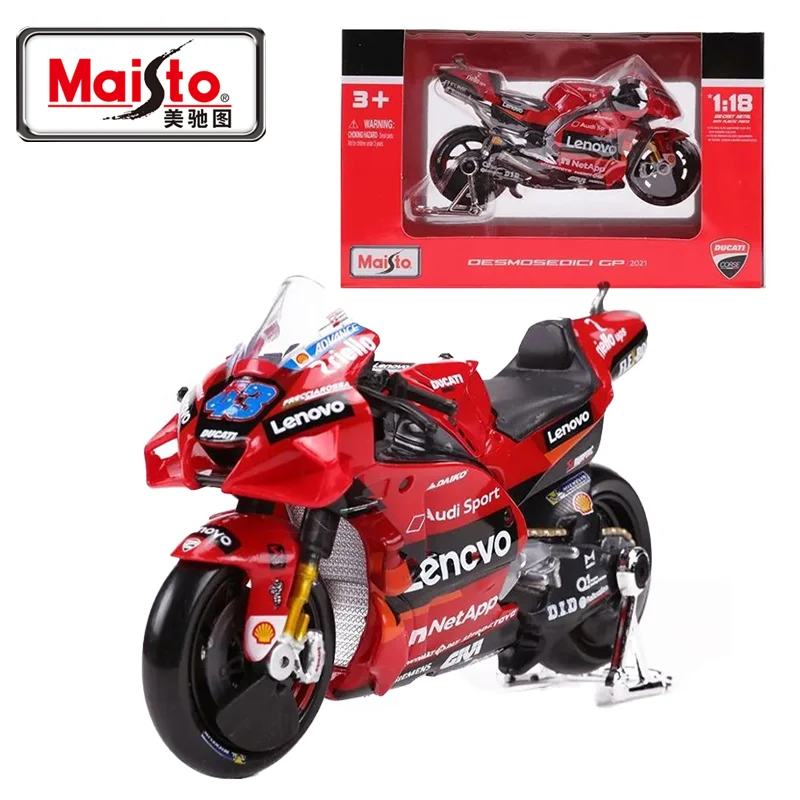 

Maisto 1:18 2022 GP Racing Ducati Lenovo Team Die Cast Vehicles Collectible Motorcycle Model Toys Gifts for Kids