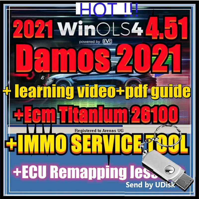 

Newest WinOLS 4.51 With Plugins Vmwar +2021 Damos +ECM TITANIUM+ IMMO SERVICE Tool+ ECU Remapping lessons + Video Guide Car soft