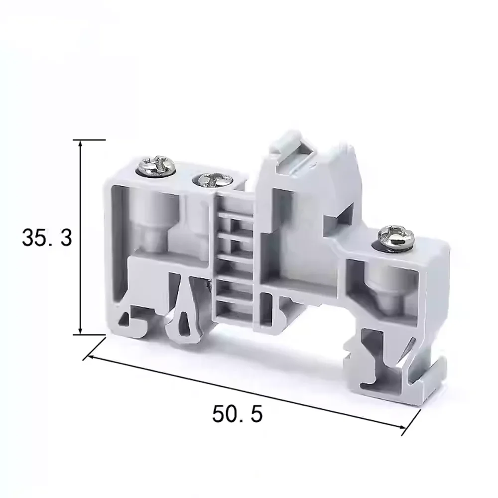 Support d'arrêt d'extrémité E/UK E/UK2 EW35 WKF35, montage NS 35, bornier sur Rail DIN, CLIPFIX fixe, pince d'extrémité sans vis, 10 pièces