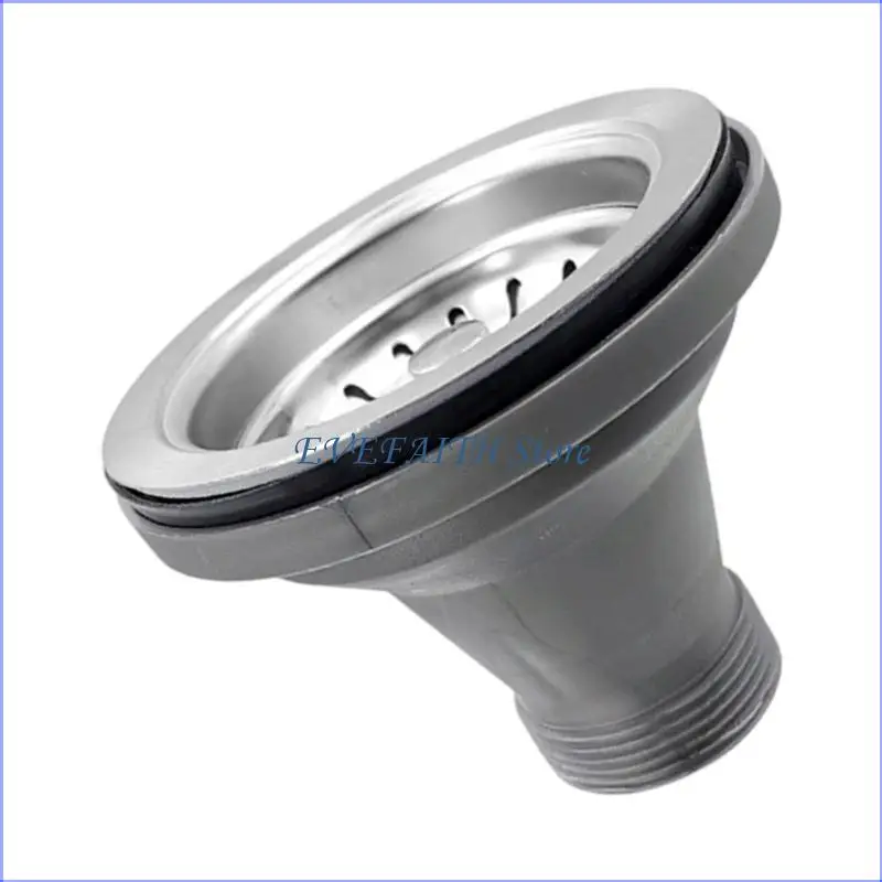 124B مجموعة استنزاف المطبخ والحمام، هيكل فولاذي، نظام ترشيح ثلاثي التثبيت السريع لسهولة التركيب بنفسك #4