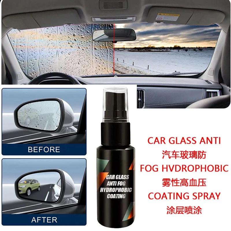 Car Water Repellent Spray Anti Rain Coating For Car Glass Hydrophobic Anti-rain Liquid Windshield Mirror Mask Auto Chemical