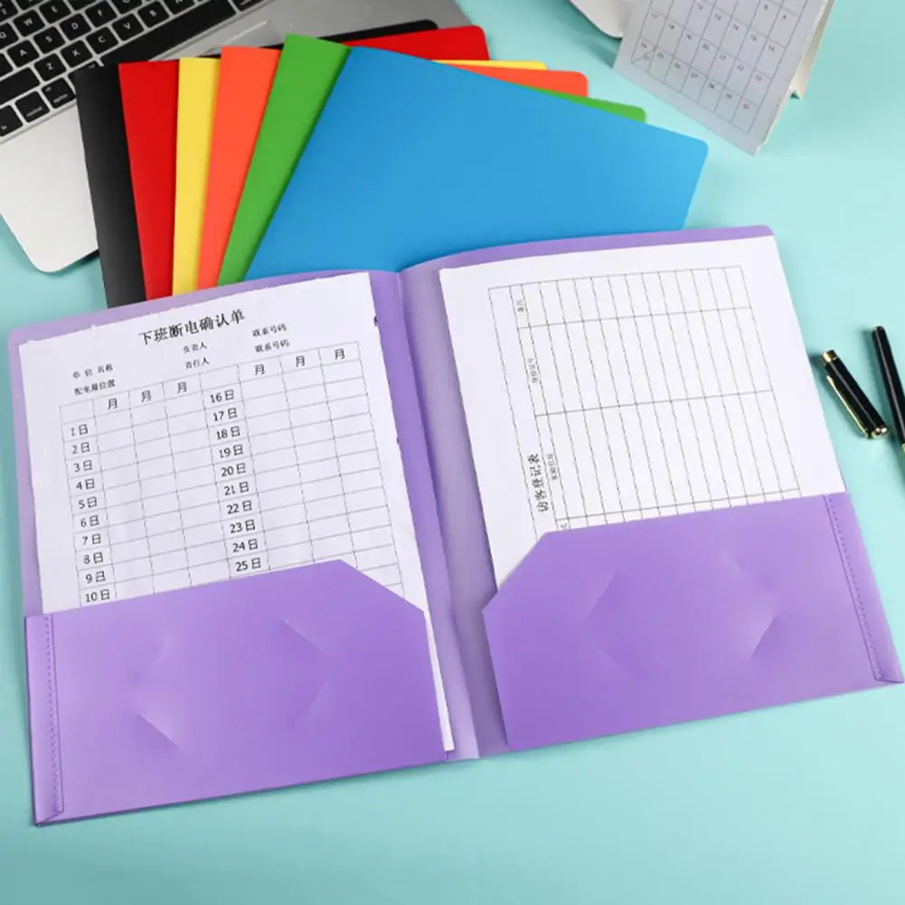 Plastic Document Organizer Scheurbestendige Map Duurzaam Zware Plastic Bestand Map Set Met Waterdicht Ontwerp Voor School