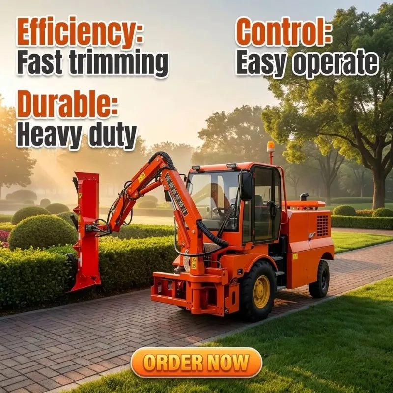 Automatic Diesel-Powered Self-Propelled Professional Heavy-Duty Hedge Trimmer Robot Adjustable Pole Remote Control Engine