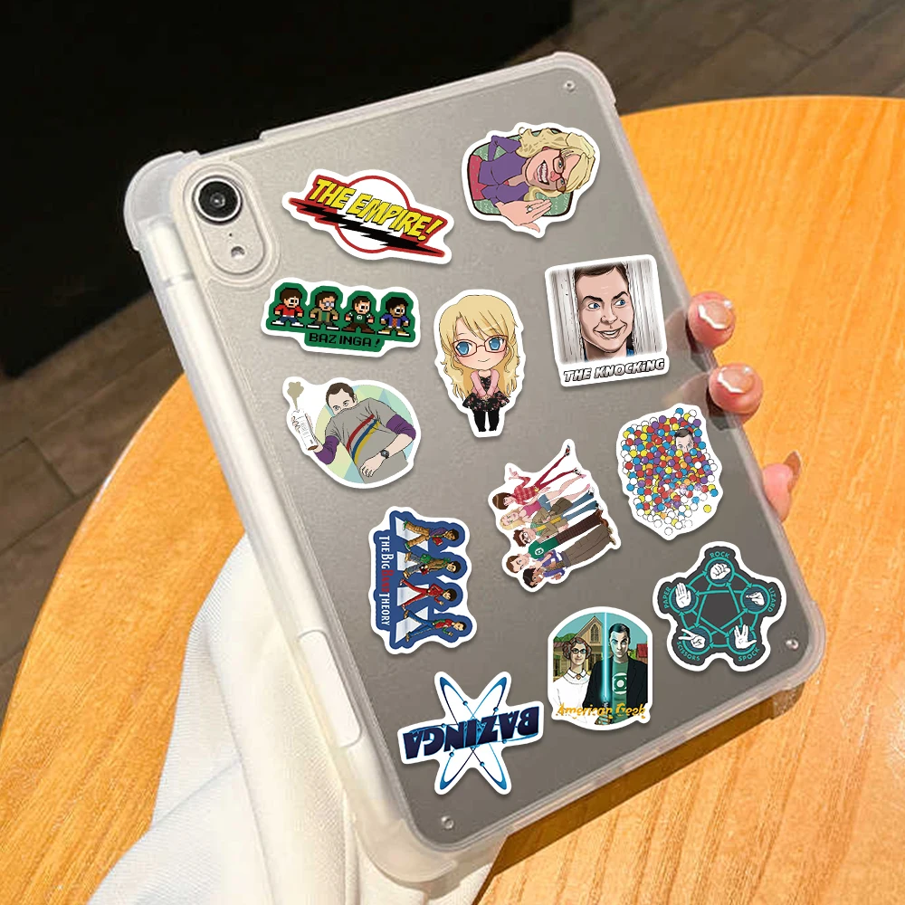 50 Stuks De Big Bang Theorie Stickers Cartoon Tv Show Stickers Voor Laptop Bagage Telefoon Case Koelkast Waterdichte Graffiti Stickers