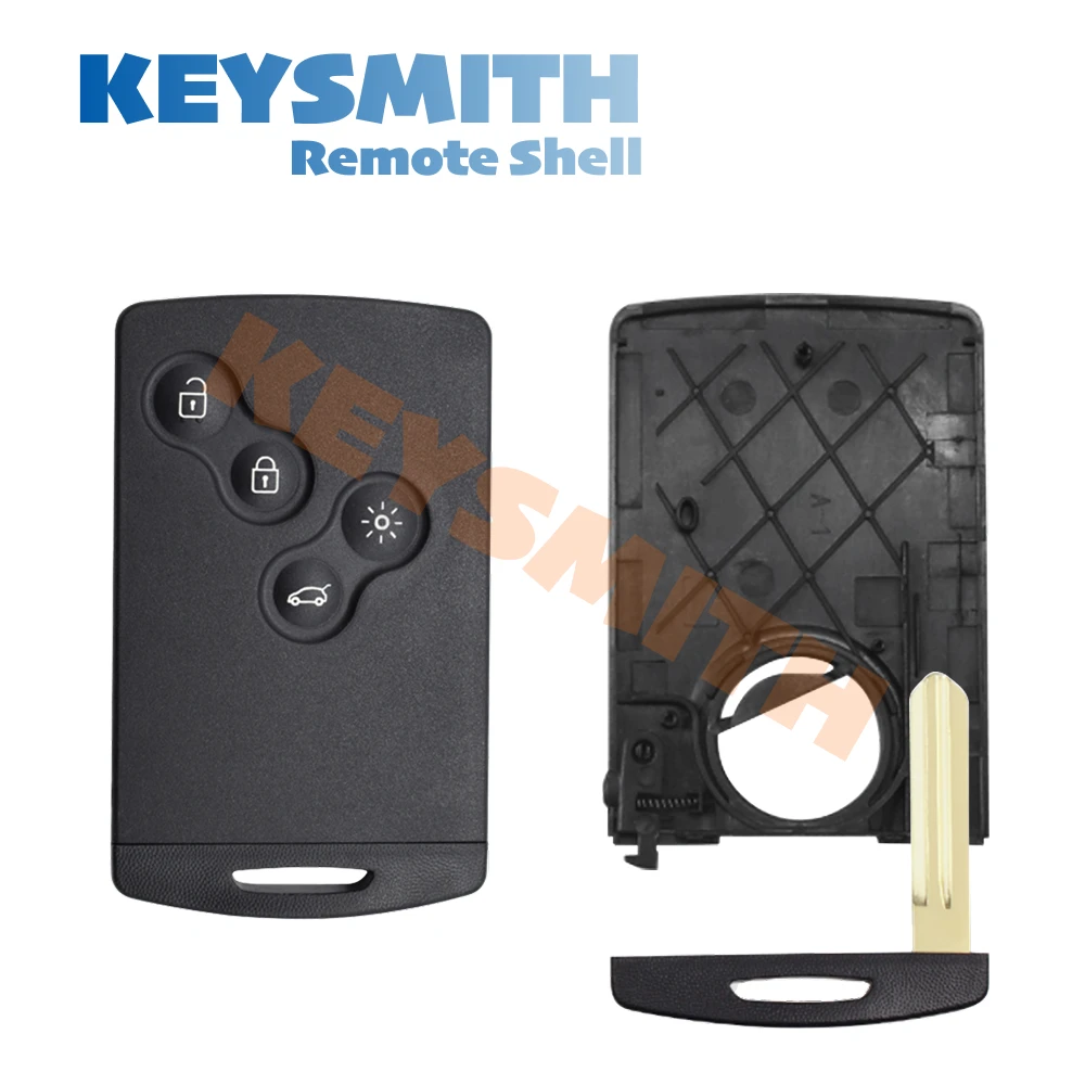 KEYSMITH Ersatz 4-Tasten Smart Key Kartenhülle für Renault Megane 3 Clio 4 Captur Laguna 3 Scenic Koleos Samsung QM5 – Detail 5