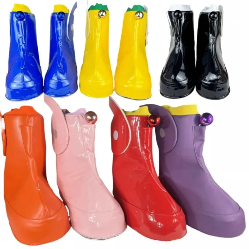 

Anime Monkey D. Luffy Cosplay Shoes Egghead Zoro Nami Usopp Sanji Chopper Robin Jinbe Candy Color Boots Halooween Carnival Party