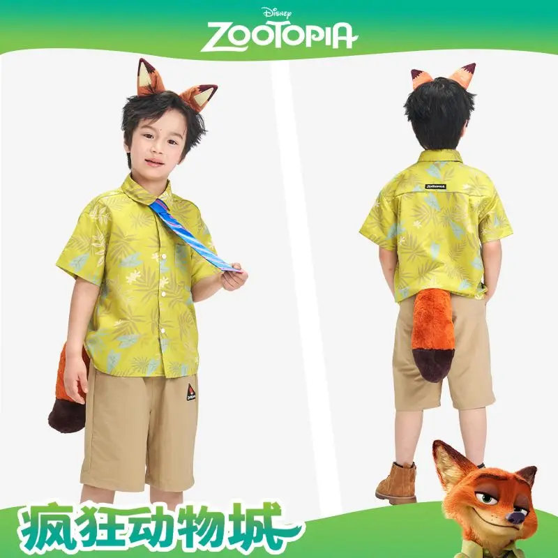 ディズニー-ズートピア-ニック-コス-フォックステールセット-ウサギ耳ヘアバンドテールキット-女性用-女の子用-ファッショナブルなヘアアクセサリー