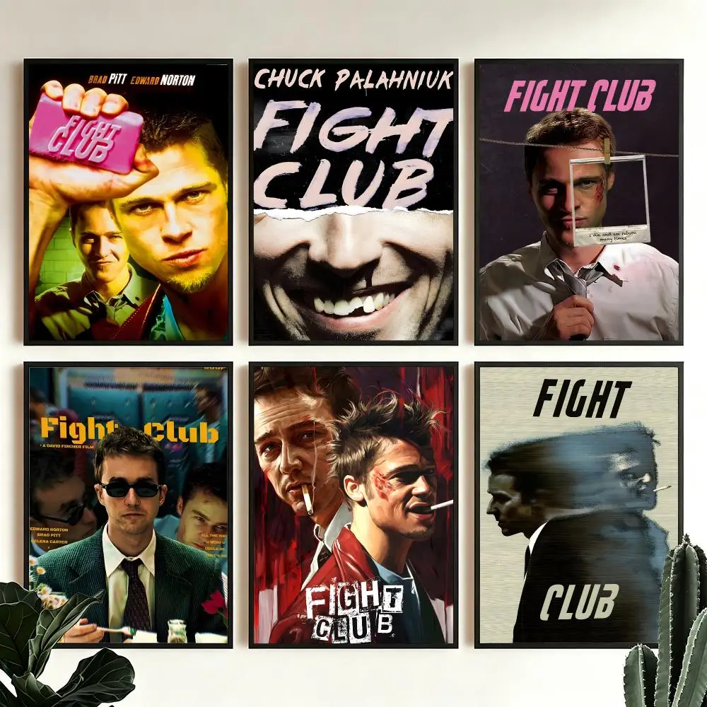 movie Fight Club Poster Poster HD Printing Modern Minimalist Style for Home Decor for Bedrooms Home home office Gift