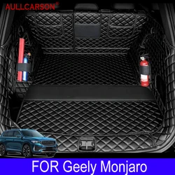 For Geely Monjaro 2023 2024 2022 Leather Trunk Mats Durable Cargo Liner Boot Carpets Full Coverage Car Interior Accessories
