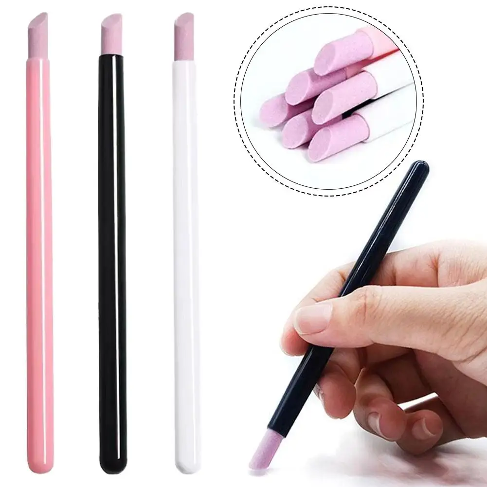 

10pcs Nails Art Quartz Grinding Pen Nail Cuticle scissors Dead Skin Remover UV Gel Polish Manicure Stick Files Accessories