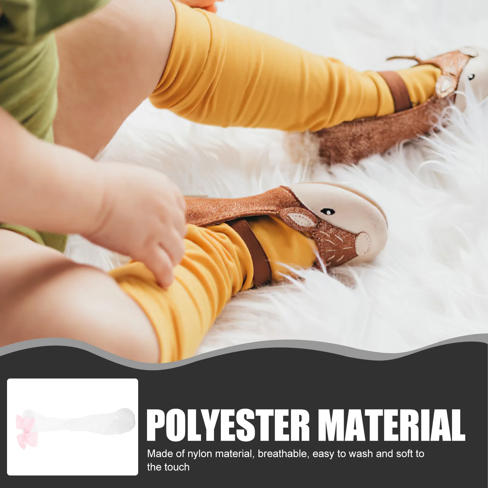 الأطفال شبكة الجوارب طفل الفتيات جوارب عالية الكاحل الصيف شبكة صيد السمك النايلون رقيقة الأبيض الوردي القوس الأميرة جوارب طويلة الاطفال #3