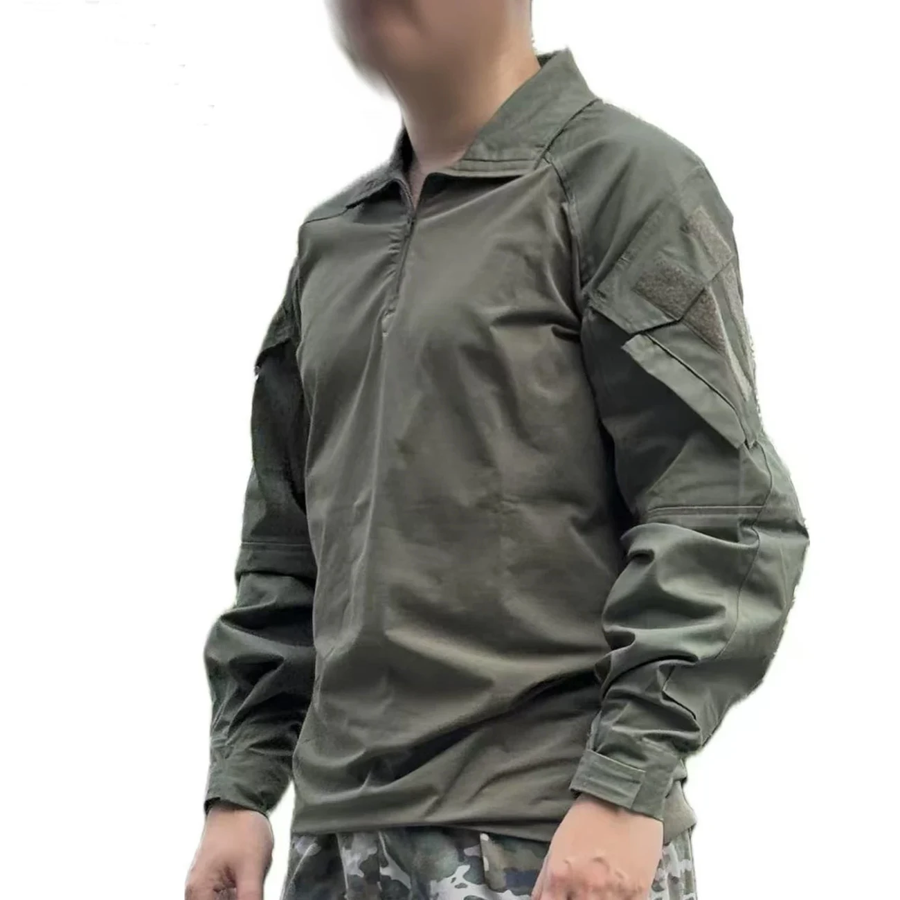 Tactical cavalry  G3 nylon men's outdoor multi-pocket frog skin  long-sleeved T-shirt