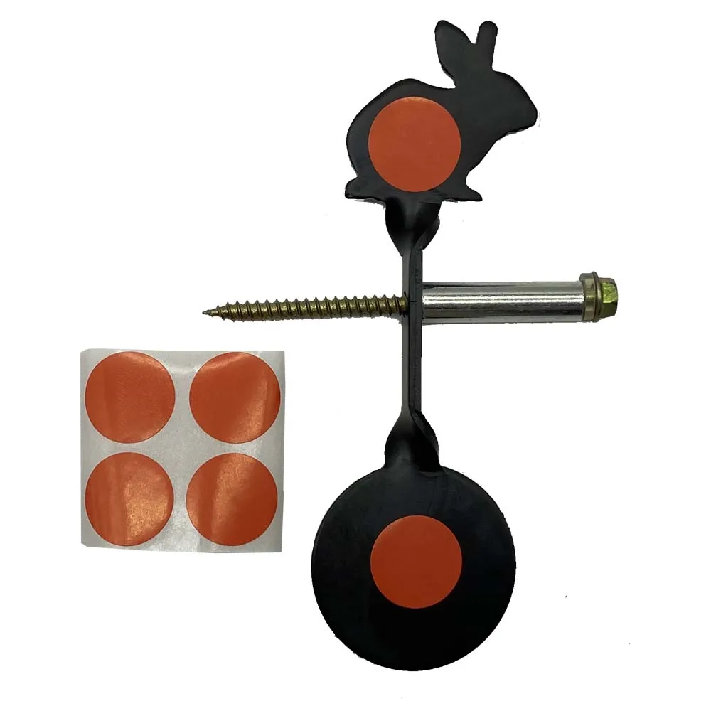 Red and Black Plinking Target Pigeon Goat Shooting Practice 360-degree Rotating, Slingshot BBs Hunting Sports Family Games