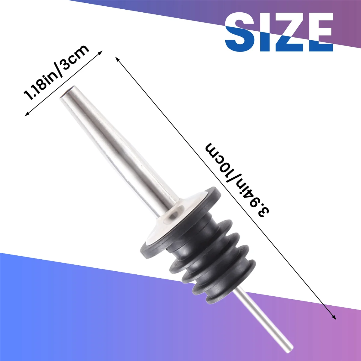 

Pourer mouth 4Pcs Stainless Steel Whisky Liquor Oil Wine Bottle Pourer Cap Spout Stopper Mouth Dispenser Bartender Home Bar Part