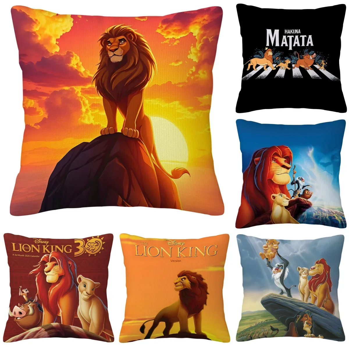 The Lion King Pillowcase Decorative Pillowcases Luxury Pillow Covers for Living Room Cushions Interior Decoration Anime Home