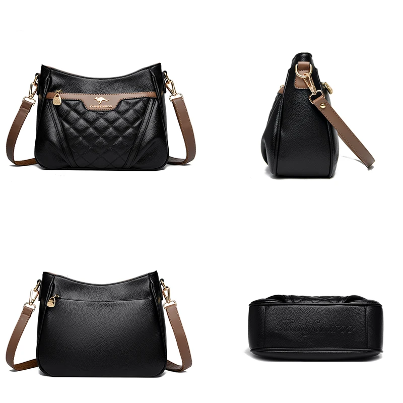 2025 New High Quality Soft Leather Women\'s Handbag Trend Designer Female Crossbody Bag Leisure Wallet Luxury Goods Sac A Main