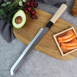 Japanese Knife Sashimi Salmon Sushi Knife Thickened Blade Fish Filleting Cooking Knife Chef Meat Cleaver