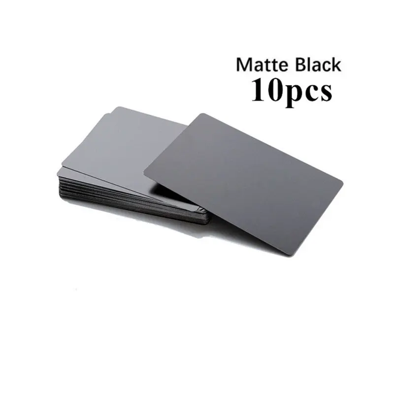 10 Stuks Metalen Visitekaartje Blanks voor Lasergravure 10 Kleuren Aluminium Plaat Graveren Blanks DIY Kaarten voor Thuis 86*54*0.2mm