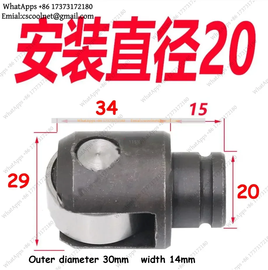 k3 1PC Lathe Center Frame Roller, D18/D20/D25/D30/D35/D42 Center Rest Roller Pulley for Lathe Machine Tools