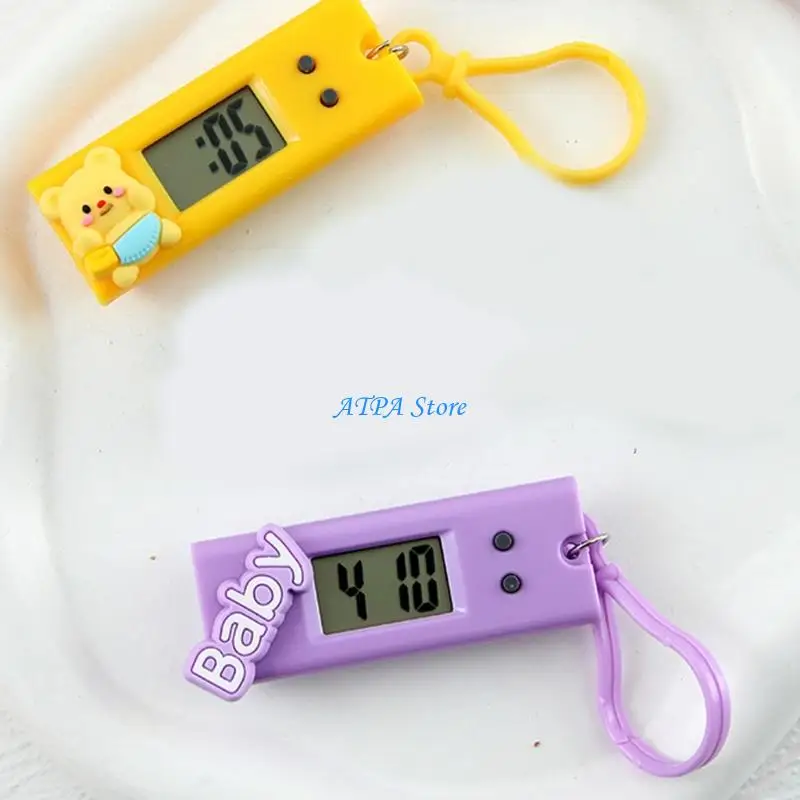 

U13C Safe Plastic Kids Mini Clock Timepiece Cartoon Design Portable for Fun Activitie