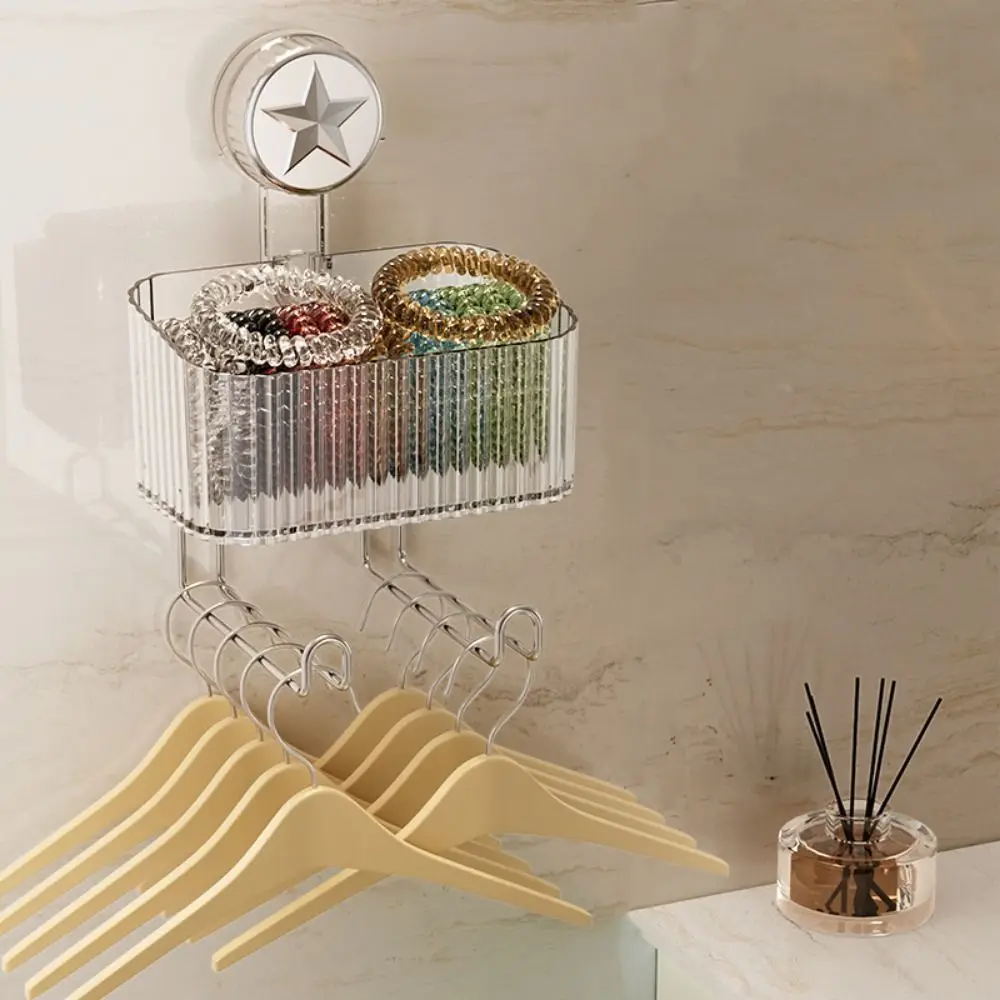 

Пластиковая коробка для хранения на присоске, прозрачная подставка для повязки на голову большой емкости, компактный водонепроницаемый держатель для повязки на голову для ванной комнаты