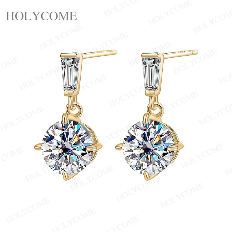 2 Karat echte türkisfarbene Moissanit-Tropfenohrringe mit Zertifikat, 925er Sterlingsilber, bestandener Diamanttest, Damenschmuck, Geschenk zum Jahrestag – Detail 4