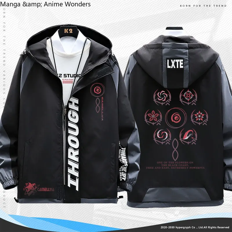 

Cosplay Costume Wuthering Waves Camellya Anime Long Sleeve Jacket Unisex Coat Hoodie Zipper Fashion Cool Hooded Sweatshirt Top