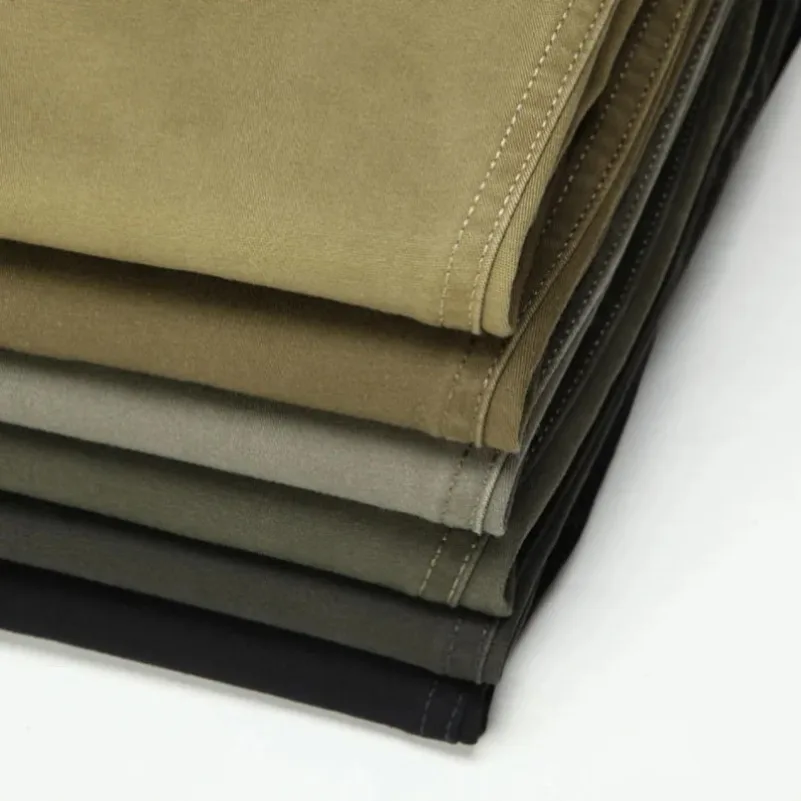 Men's Office Business 100% Cotton Pants Summer Thin & Autumn Thick High Waist Straight Loose Solid Bland Suit Slacks GOZBKF - Image 6