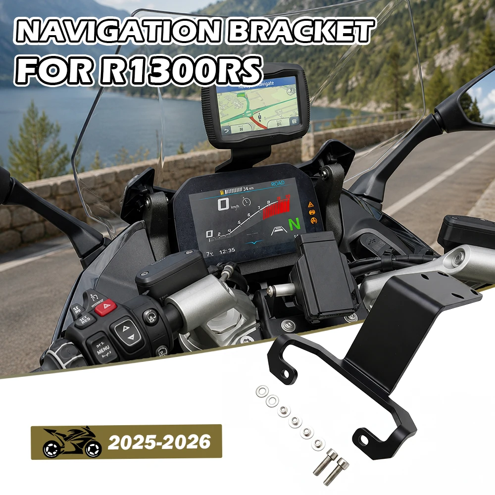 New Motorcycle Navigation Support Phone Holder Stan For R1300RS R 1300RS R1300 RS GPS Navigation Plate Bracket