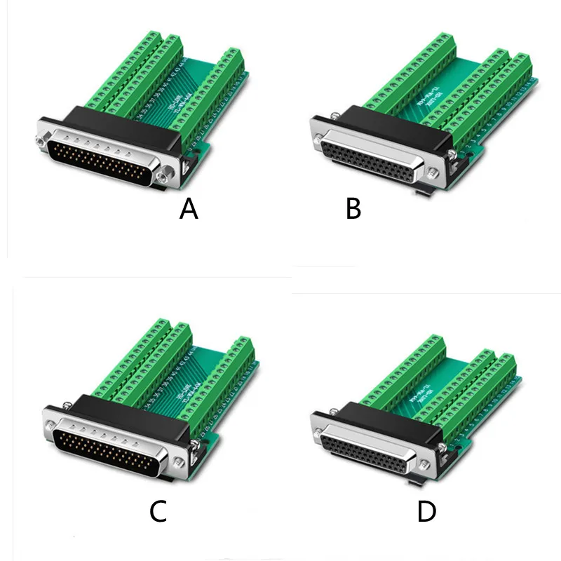 1PCS DB44 44PIN 3 ROW Male Female connector to terminal adapter D-SUB converter 44 pin plug terminal board Signal Module