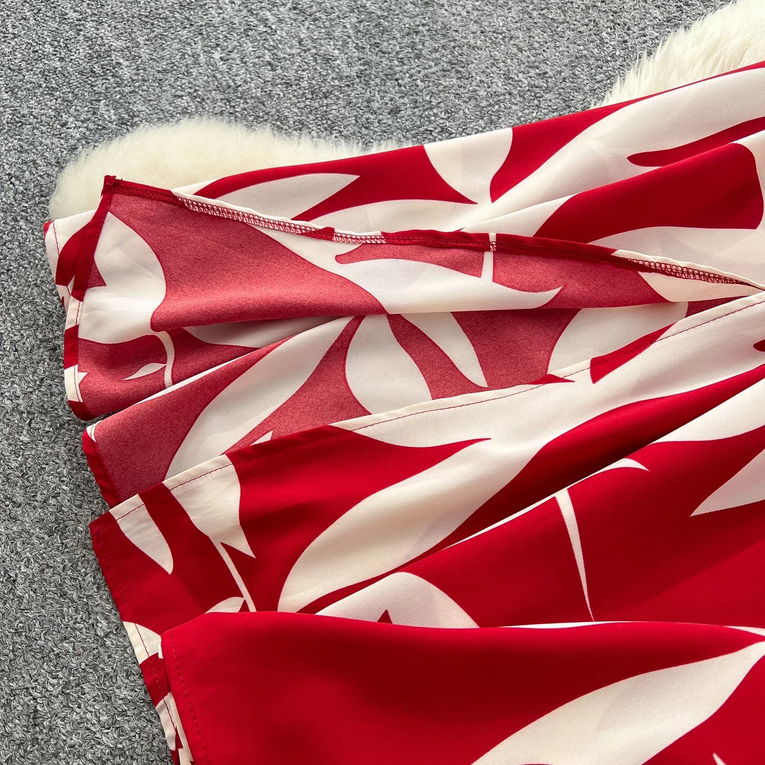 Letnia plaża damska sukienka w kwiaty letnia nowa długa sukienka Maxi elegancka swobodna sukienka z nadrukiem w liście Vestidos kobieta