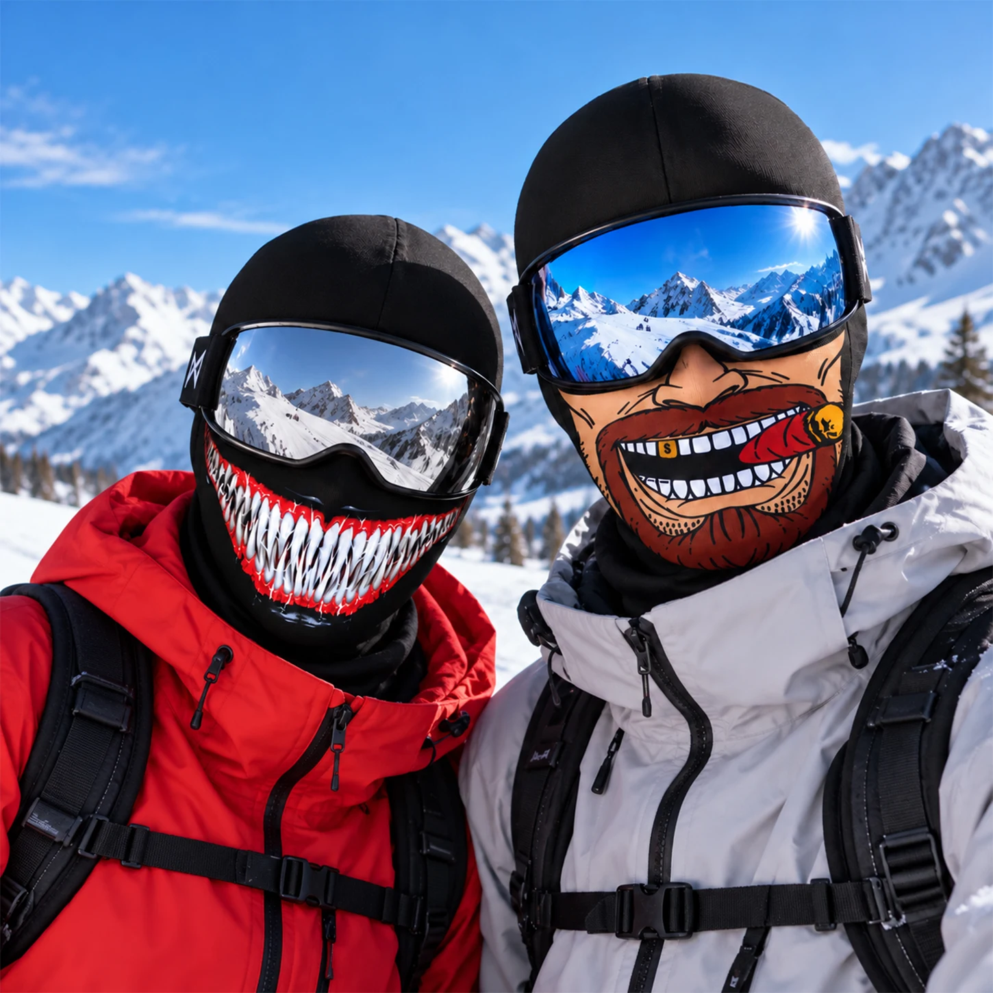 ผ้าคลุมศีรษะสำหรับขี่มอเตอร์ไซ - Balaclava Ski Mask Windproof Fleece บทวิจารณ์และราคา