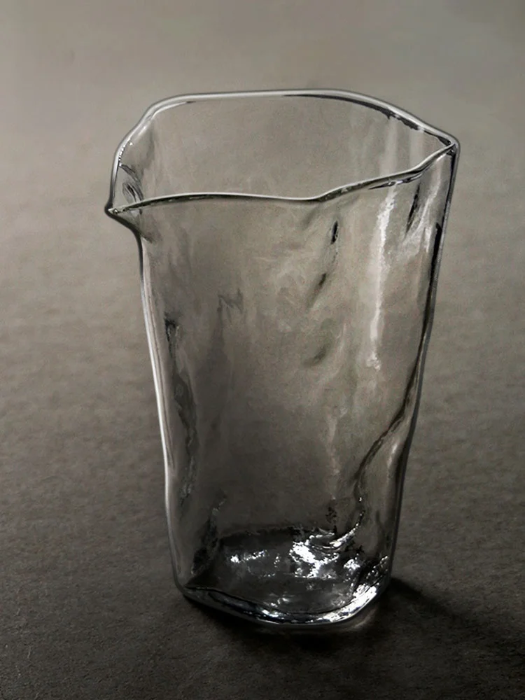 

Nine Earth Glass Public Cup Transparent Japanese Style Fair Cup Heat Resistant Tea Sea Gongfu Tea Set Glass Pot Public Cup