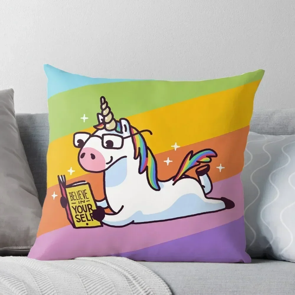 

Unicorn Believe in Yourself Magically Fabulous II Throw Pillow pillow cover luxury Sofa Cushions Covers pillow