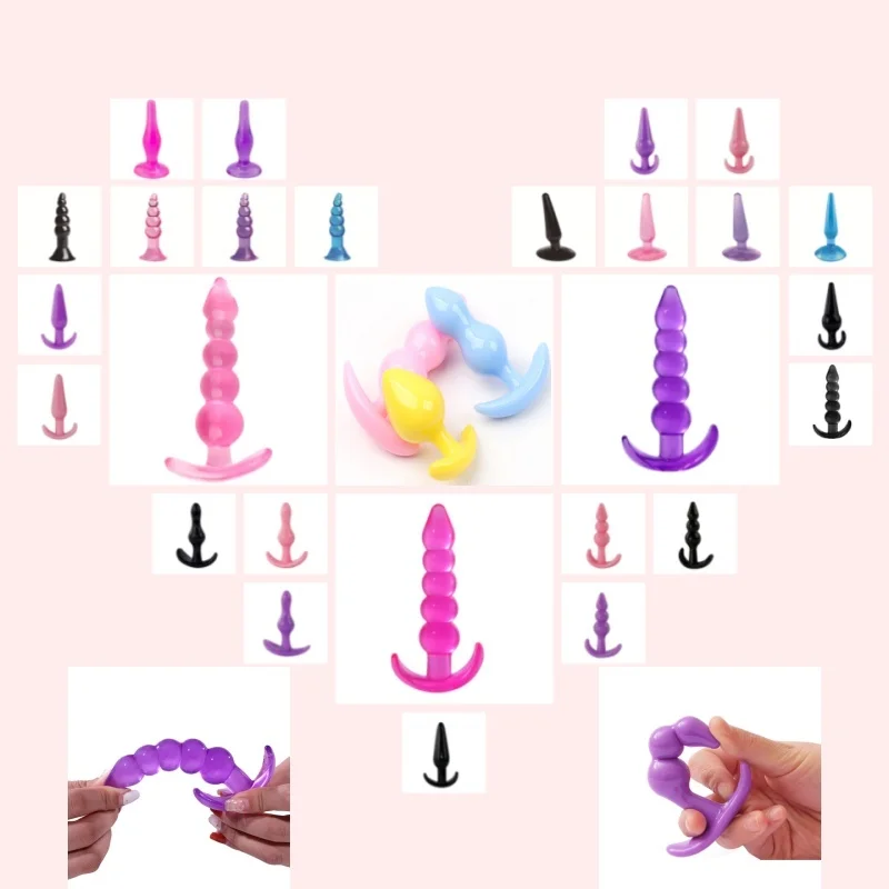 Solo adulti perline anali in Silicone Plug Intimates accessori Fetish Bdsm Buttplug coda giocattoli del sesso giochi dilatatore ano gadget erotici