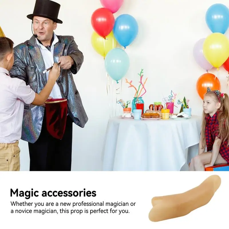 Magic Trick Fingers Versatile Stage Show Prop Sixth Middle Finger Creative Prosthetic Finger Magician Accessories For Parties