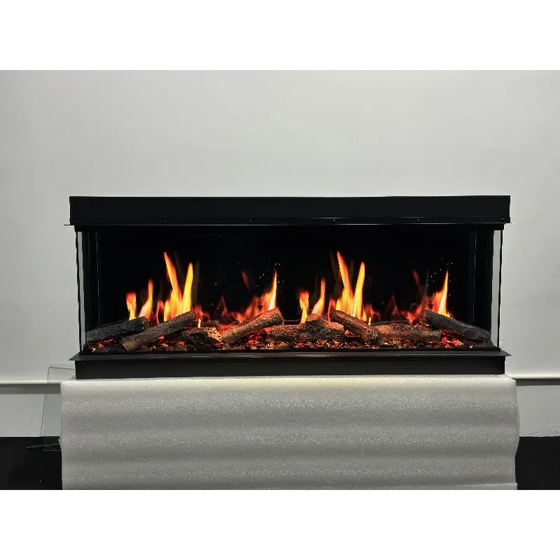 【الأكثر مبيعًا】 مدفأة كهربائية بشاشة LCD مقاس 50 بوصة، سخان مدفأة ثلاثي الأبعاد، مدفأة عرض ثلاثية الأبعاد