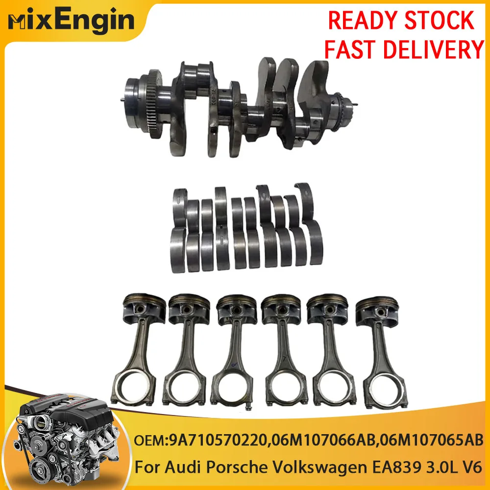 Engine Rebuild Overhaul Crankshaft Kit For Audi A6 Quattro S4 S5 Q7 Q8 Porsche Cayenne 971 Volkswagen Touareg EA839 3.0L V6 GAS