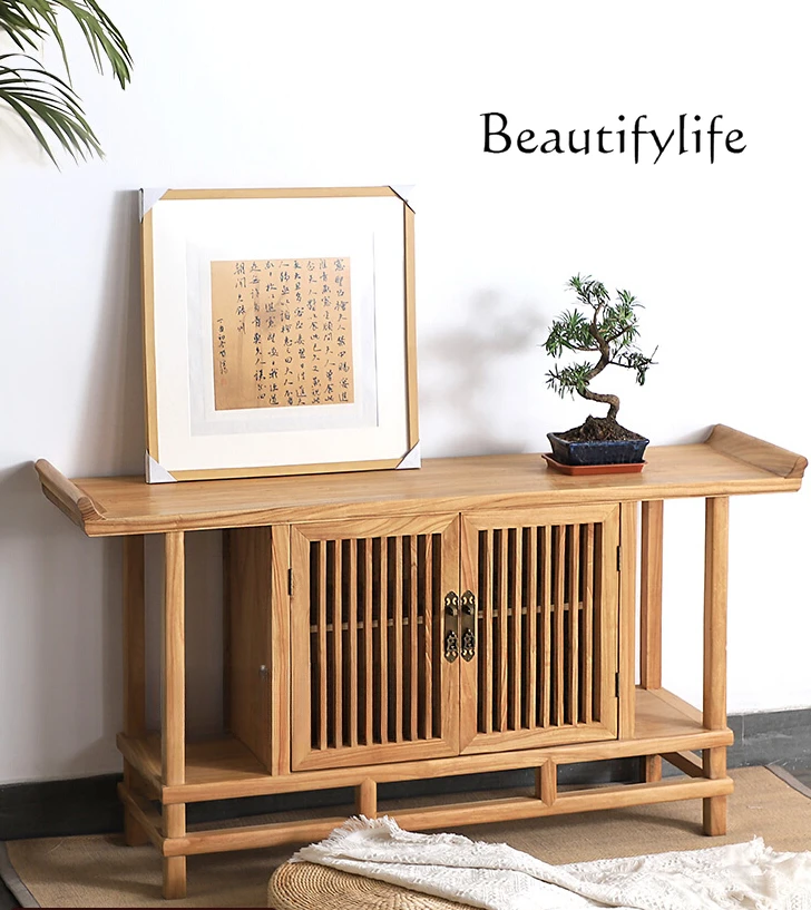 

Скандинавский новый китайский длинный узкий стол из массива дерева, домашние консольные столы