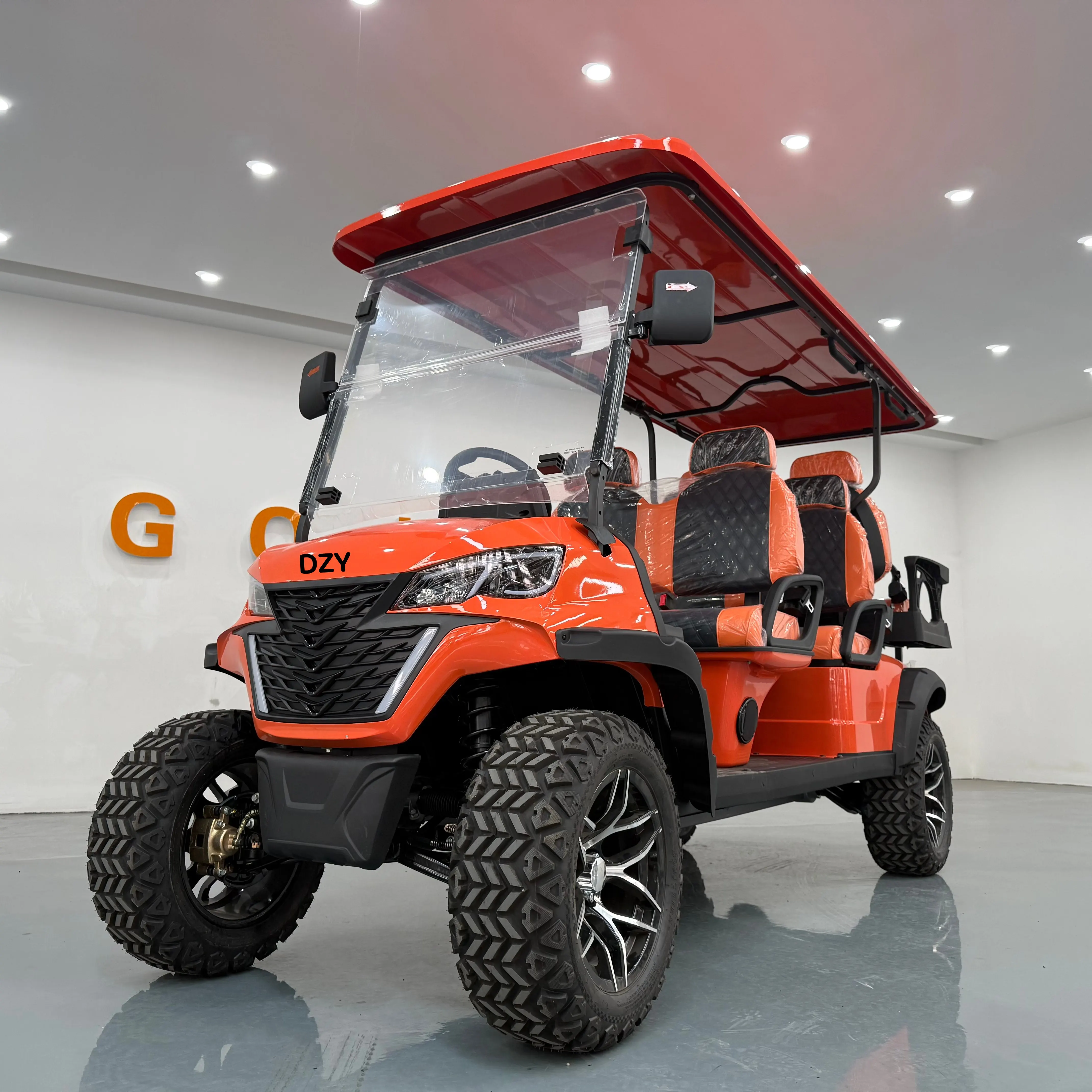 2026 6 seat golf cart  new electric 4+2 golf cart, new energy vehicle for sale, high-quality golf cart  60v