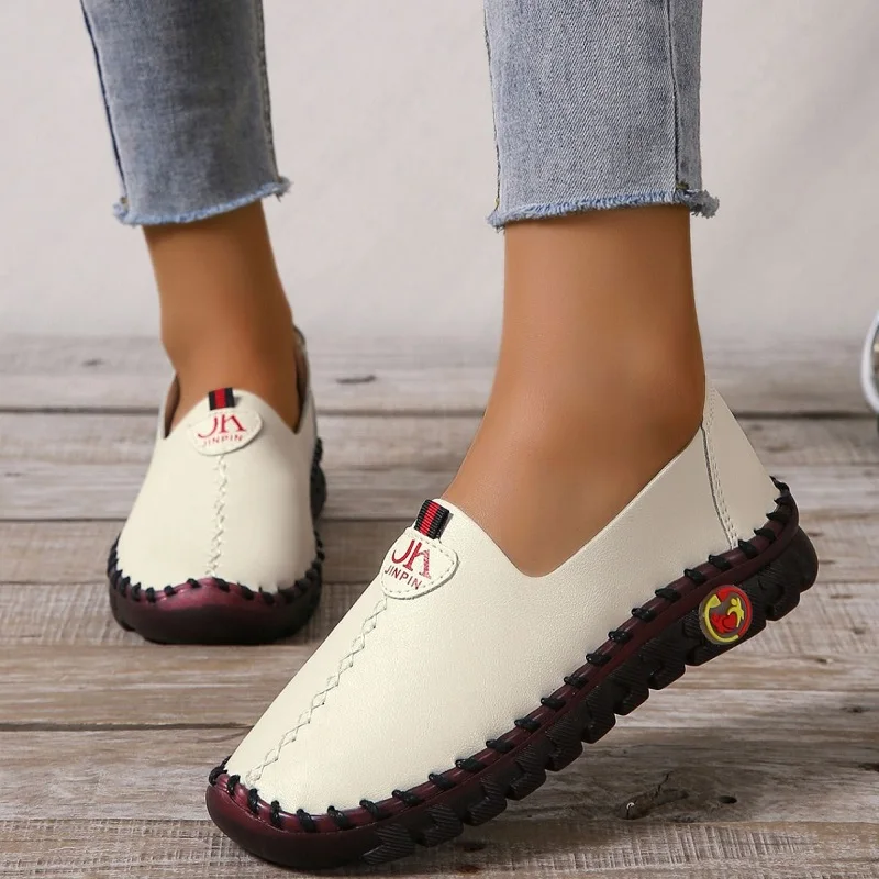 

Orthopedic shoes for woman wide foot slip on loafers elderly women flat moccasins nurse doctor comfort womens orthotic shoes