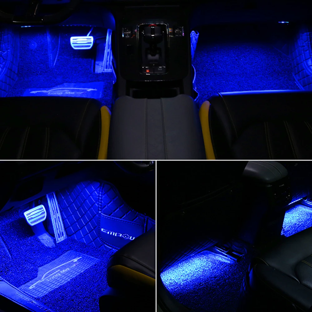 Kabellose RGB Neon LED Auto-Fußraumbeleuchtung mit APP-Fernbedienung und Musiksteuerung für modifizierte Innenraum-Atmosphäre – Detail 11