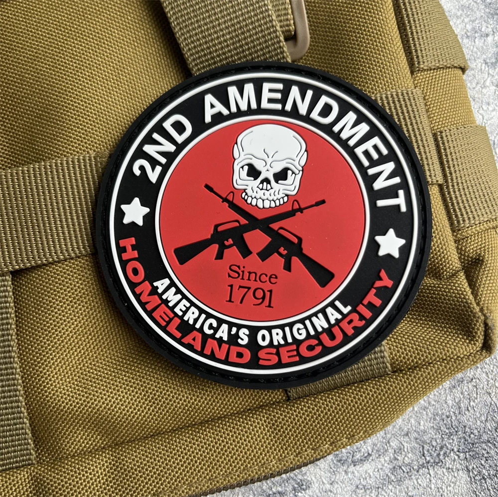 (Пехота спецназа) Второе 2-е поправка Армейская нашивка из ПВХ Моральная тактическая военная наклейка на крючок и петля для уличного рюкзака