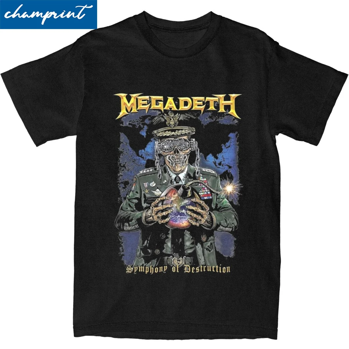 Men Women's Megadeths Symphony Of Destruction T Shirts Cotton Tops Funny Short Sleeve Round Neck Tee Shirt New Arrival T-Shirt