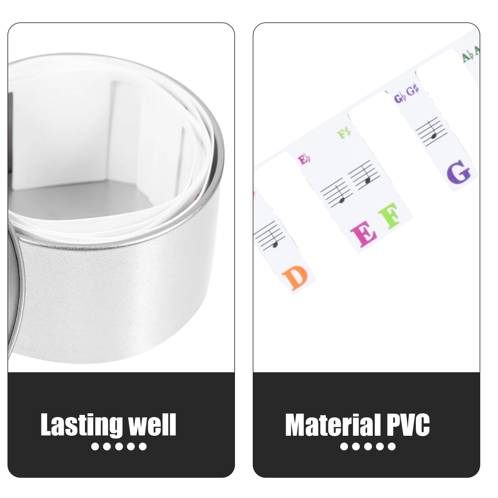 

Piano Stickers Keyboards Professional Strips Music Instrument Parts Electronic gan Labels PVC Child Learning Supplies Keyboard