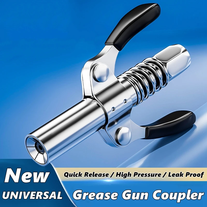 Grease Gun Coupler, 6 Jaw Locking 1/8