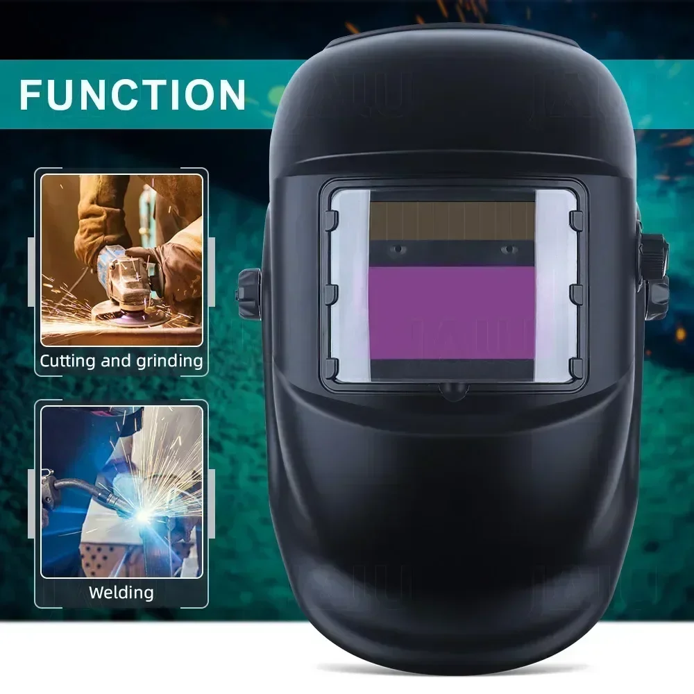 Imagem -02 - Capacete de Soldagem com Células Solares Bateria li Máscara Automática 25000s Din4 913