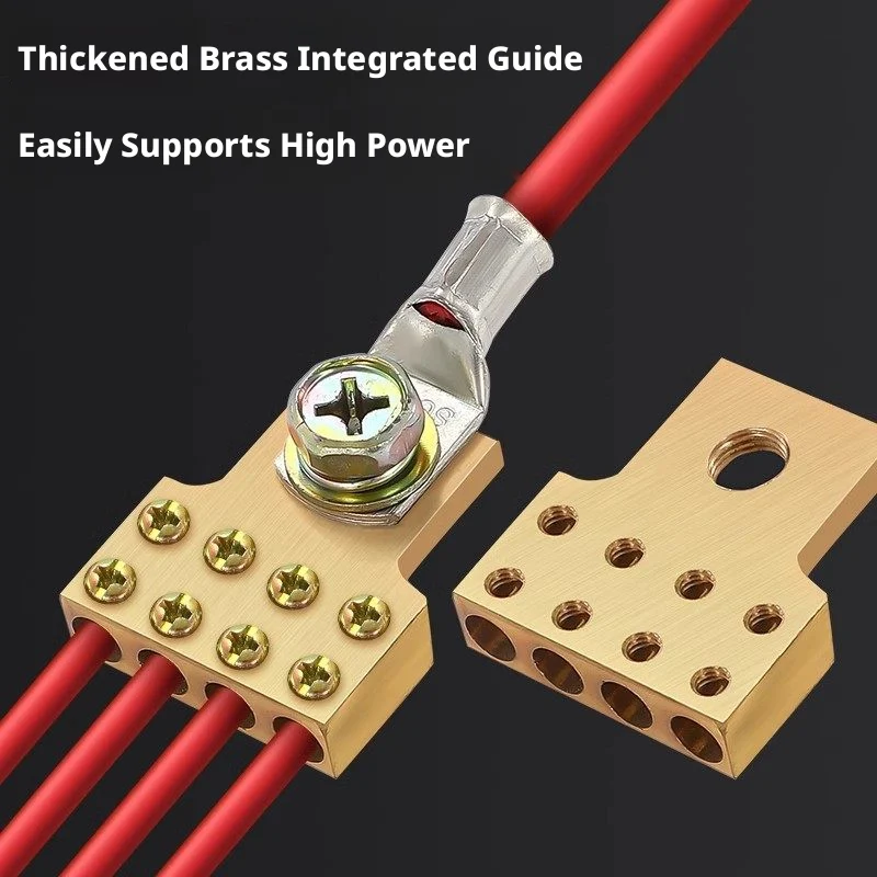 Industrial Wiring Junction Box: Integrated Copper Busbar, Zinc Screws, Transparent Cover, 300V/100A, DIN Rail